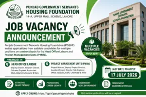 Read more about the article Punjab Government Servants Housing Foundation Jobs 2026 | PGSHF Latest Vacancies & Online Apply