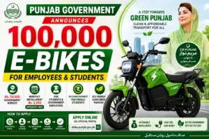 Read more about the article Punjab Govt Announces 100,000 E-Bikes for Employees and Students 2026 –  Apply Now