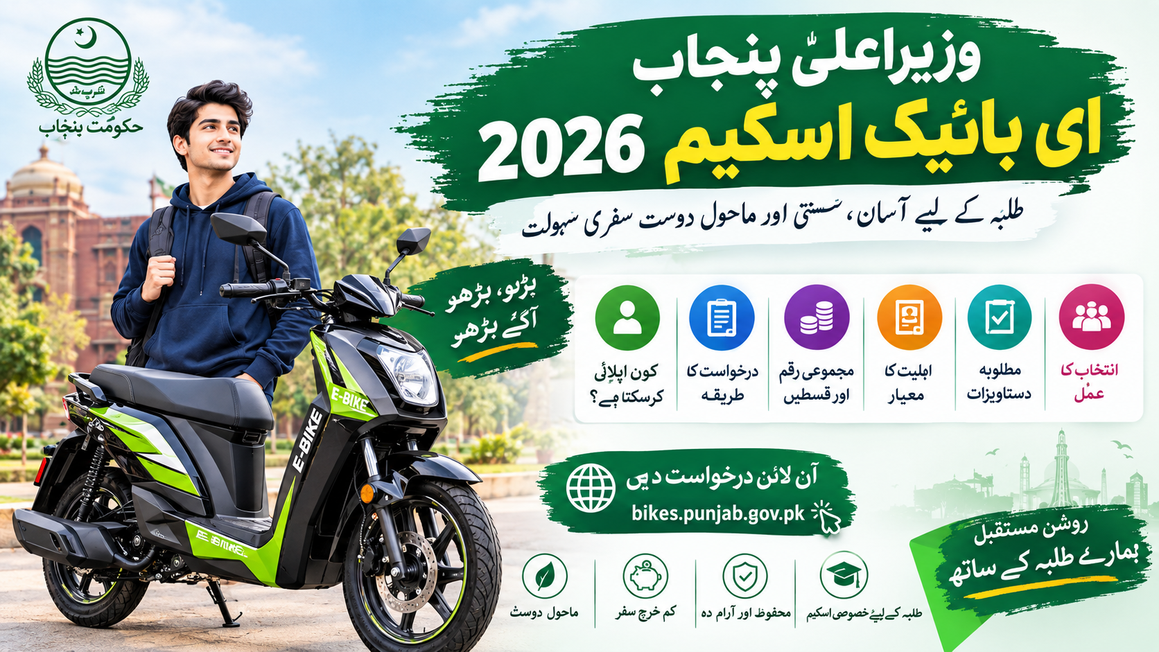 Read more about the article CM Punjab E-Bike Scheme 2026 – Eligibility, Online Apply